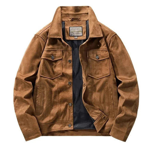 "Alfredo" High - Grade Suede Jacket (Light Brown XS) - Jacket | Zavonix