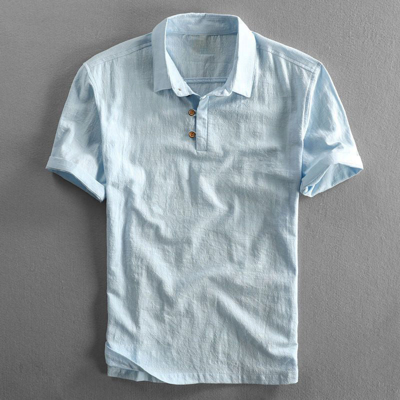 Alfredo Linen - Cotton Polo (Avorio White S) - | Zavonix