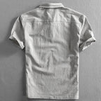 Alfredo Linen - Cotton Polo (Sterling Gray S) - | Zavonix