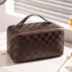 "Alice" Designer Cosmetics Bag (Brown ) - | Zavonix