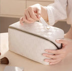 "Alice" Designer Cosmetics Bag (White ) - | Zavonix