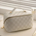 "Alice" Designer Cosmetics Bag (White ) - | Zavonix