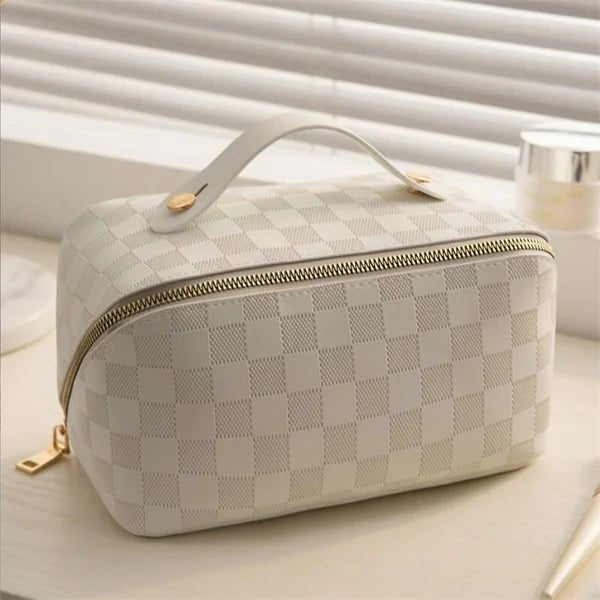 "Alice" Designer Cosmetics Bag (White ) - | Zavonix