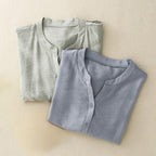 ALICIA LINEN BLOUSE (Light Green XS) - | Zavonix