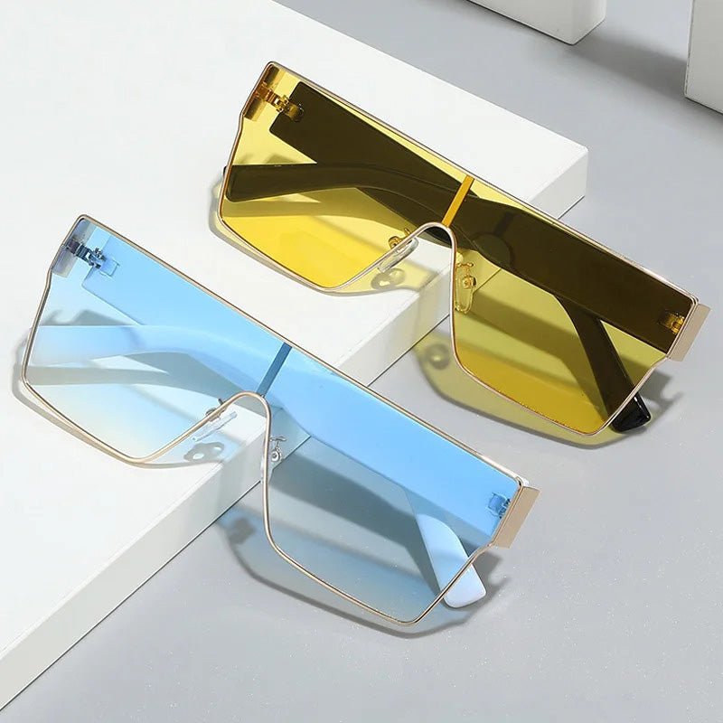 "Alina Belardi" Vintage Sunglasses (Light Blue ) - Sunglasses | Zavonix