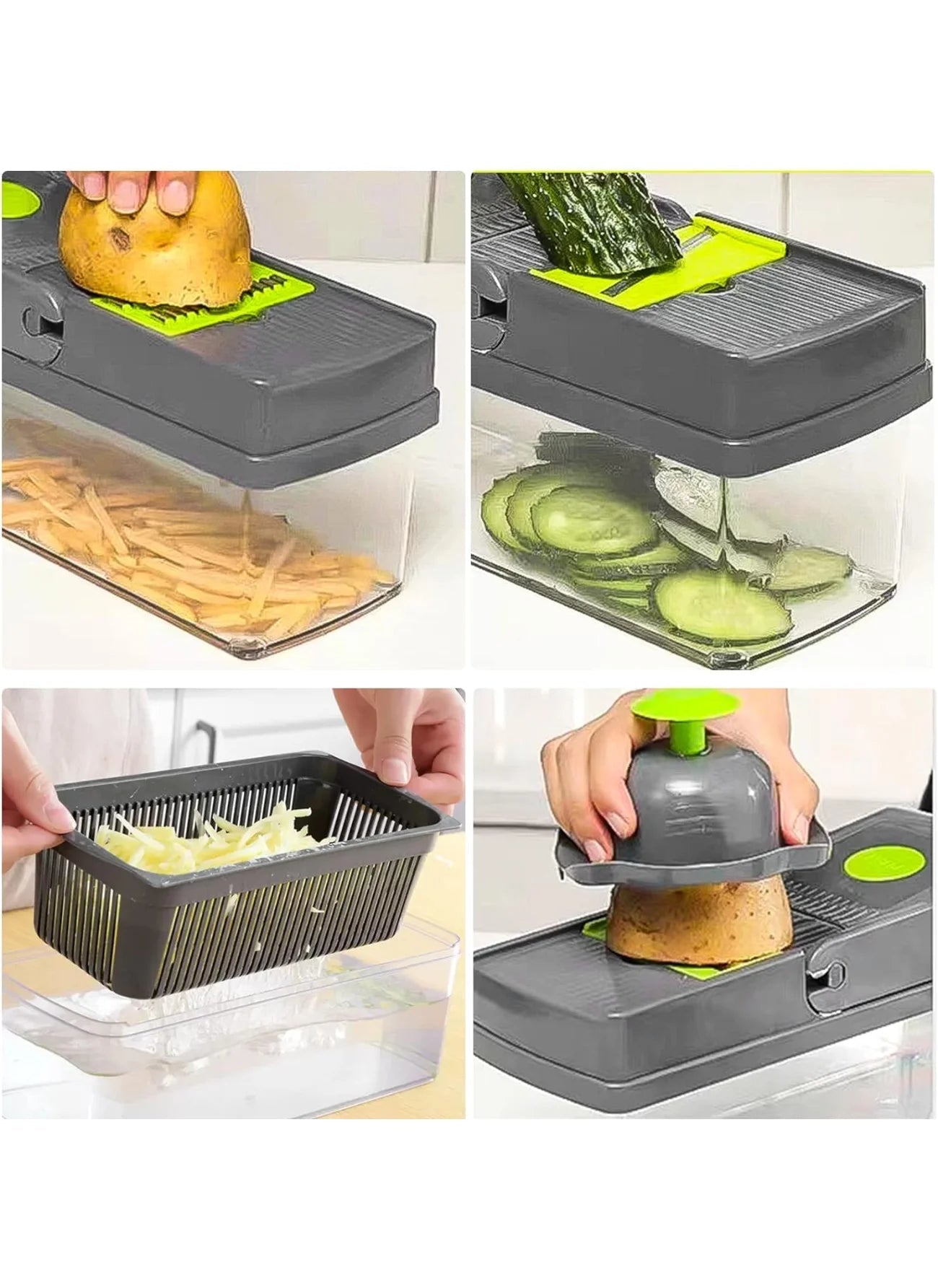 All - in - One Cutter and Slicer, Grater, and Peeler ( ) - Cortador Ralador e Descascador | Zavonix