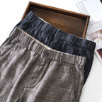 Alora — Lightweight Linen Pants with Elastic Waist for Comfort (Gray XS (28 - 29)) - | Zavonix