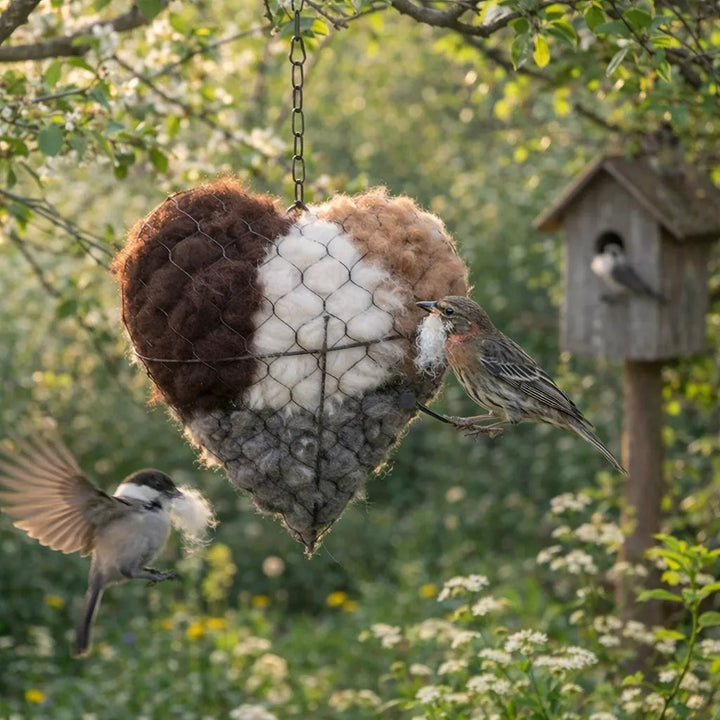 Alpaca Nesting Heart™ — Create a Cozy, Irresistible Sanctuary Birds Flock To