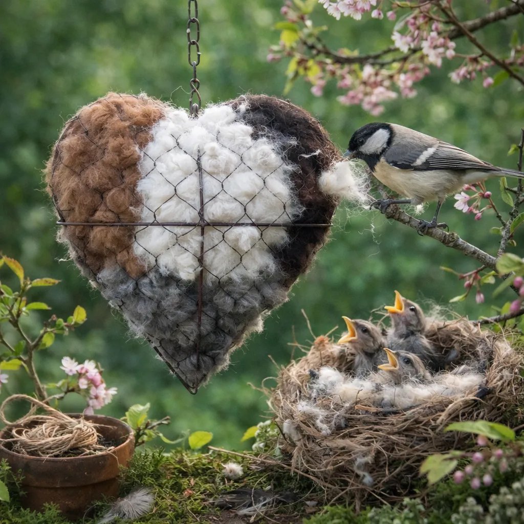 Alpaca Nesting Heart™ — Create a Cozy, Irresistible Sanctuary Birds Flock To