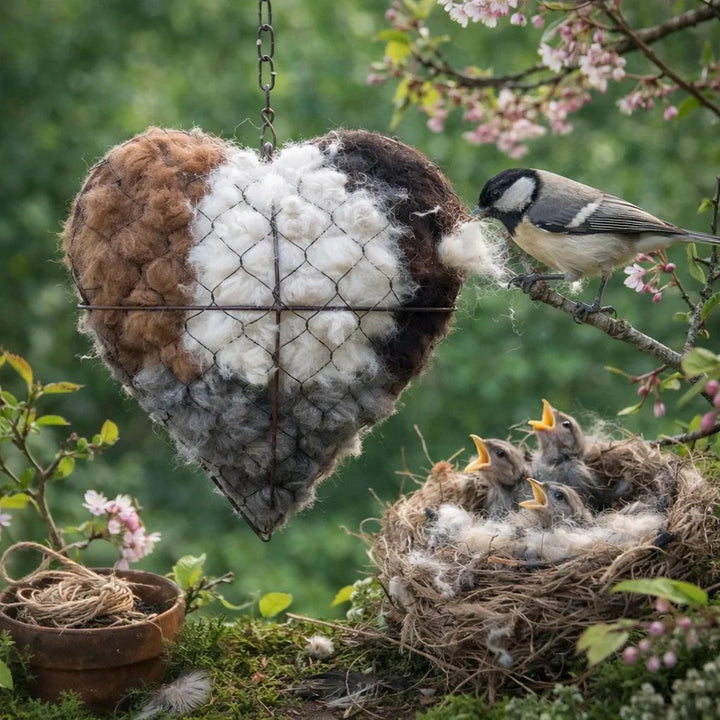 Alpaca Nesting Heart™ — Create a Cozy, Irresistible Sanctuary Birds Flock To