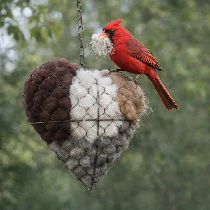 Alpaca Nesting Heart™ — Create a Cozy, Irresistible Sanctuary Birds Flock To