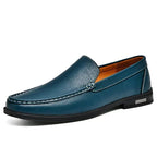 Alvaro - Genuine Leather Slip - On Shoes (Brown 37) - | Zavonix