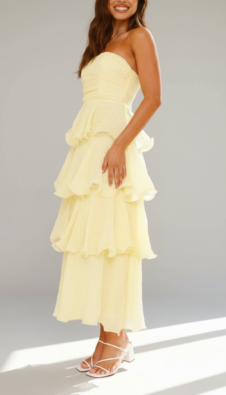 Amalise Tiered Strapless Maxi Dress product image 2