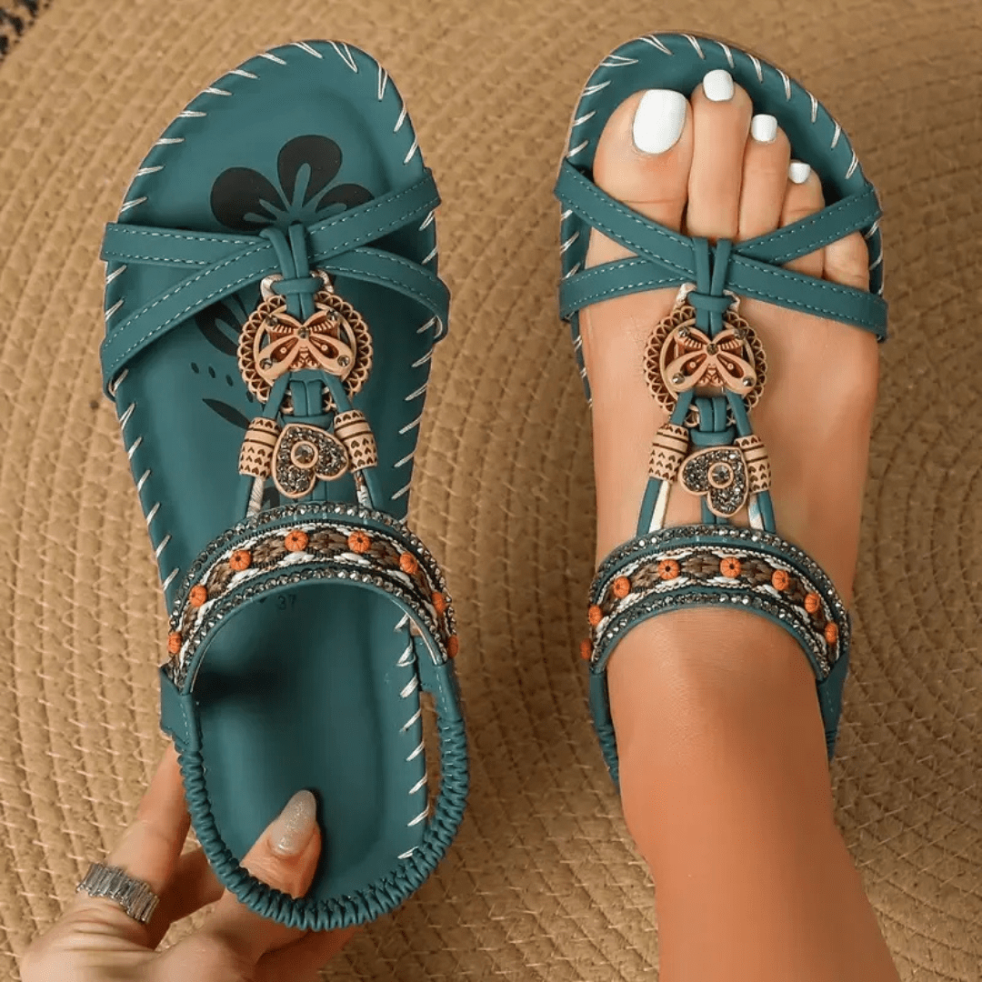 Amara Embellished T-Strap Sandals product image 1