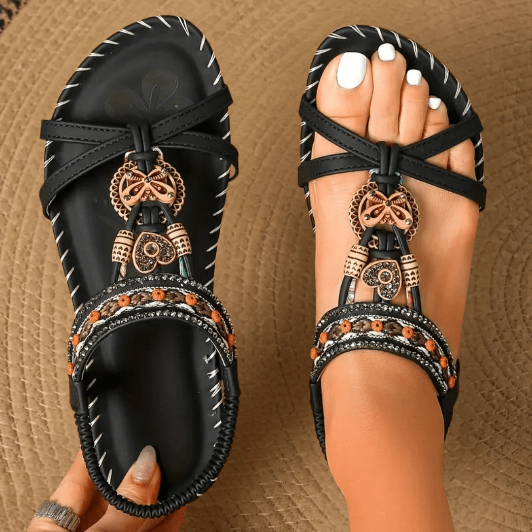 Amara Embellished T-Strap Sandals product image 3