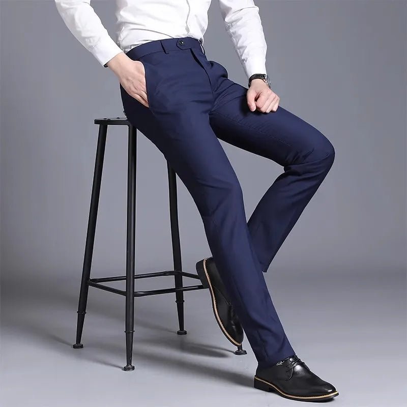 Ambassador Tailored Fit Suit Pants (Navy 28) - | Zavonix