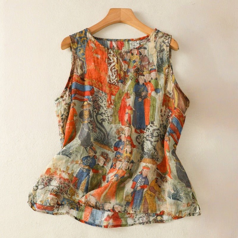 AMBER LINEN TOP (XS ) - | Zavonix