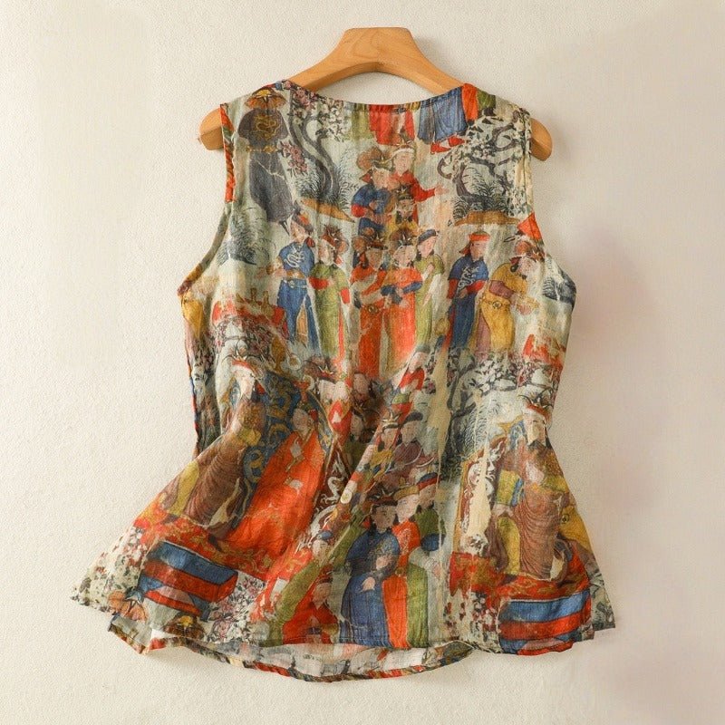 AMBER LINEN TOP (XS ) - | Zavonix