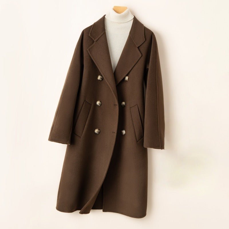 AMBER WOOL TOPCOAT (Brown XS) - | Zavonix