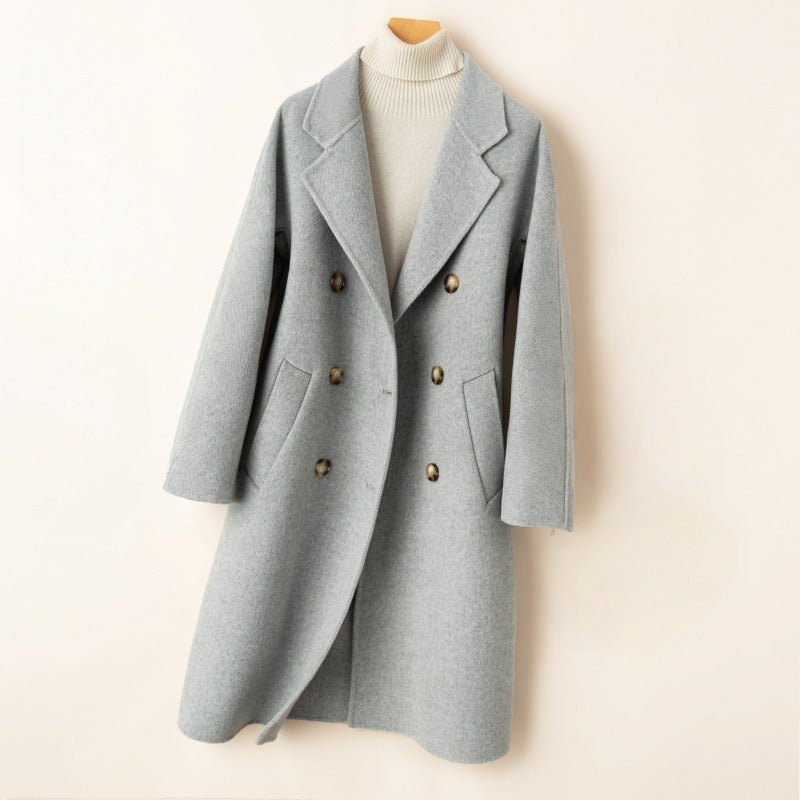 AMBER WOOL TOPCOAT (Light Gray XS) - | Zavonix