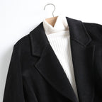 ANALIA™ MERINO WOOL COAT (Black XS) - | Zavonix