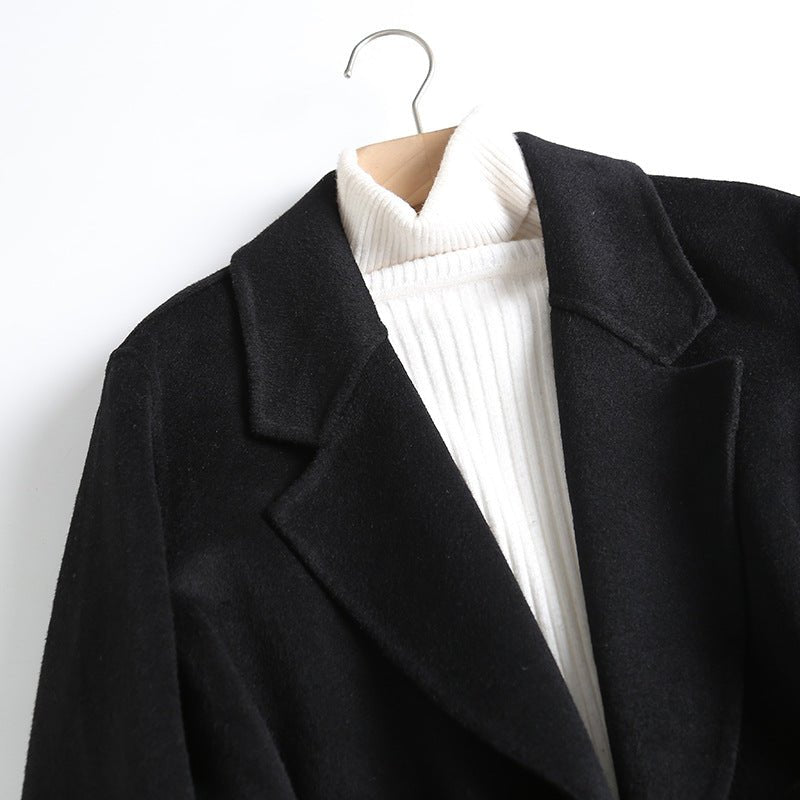 ANALIA™ MERINO WOOL COAT (Black XS) - | Zavonix