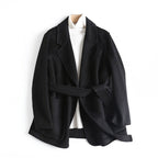 ANALIA™ MERINO WOOL COAT (Black XS) - | Zavonix