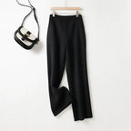ANDREA WOOL TROUSERS (Black XS) - | Zavonix
