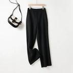 ANDREA WOOL TROUSERS (Black XS) - | Zavonix