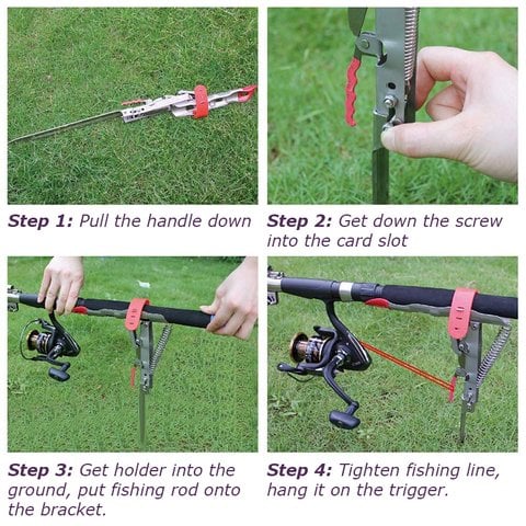 Angler Auto Set Fishing Rod Holder Stainless Bank Stand Product Image 05
