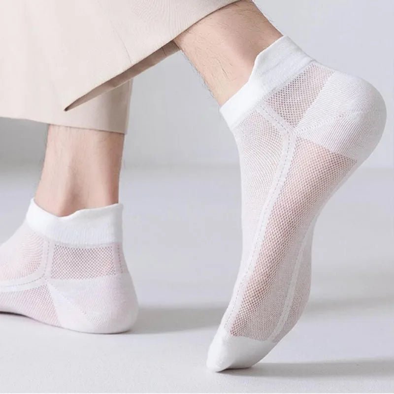 Ankle Breeze Breathable Socks (White ) - | Zavonix