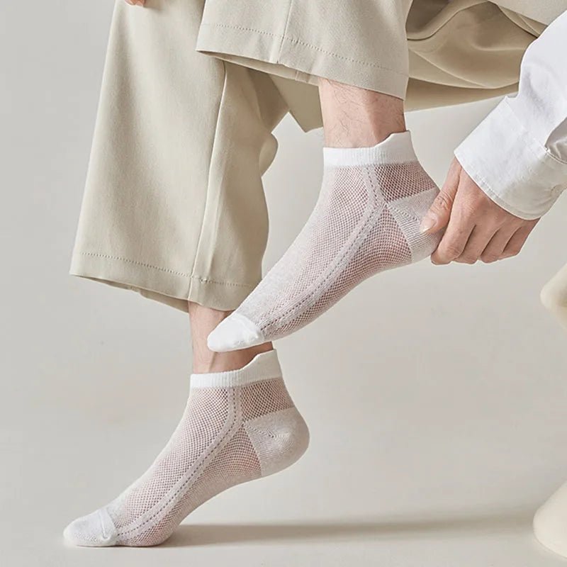 Ankle Breeze Breathable Socks (White ) - | Zavonix