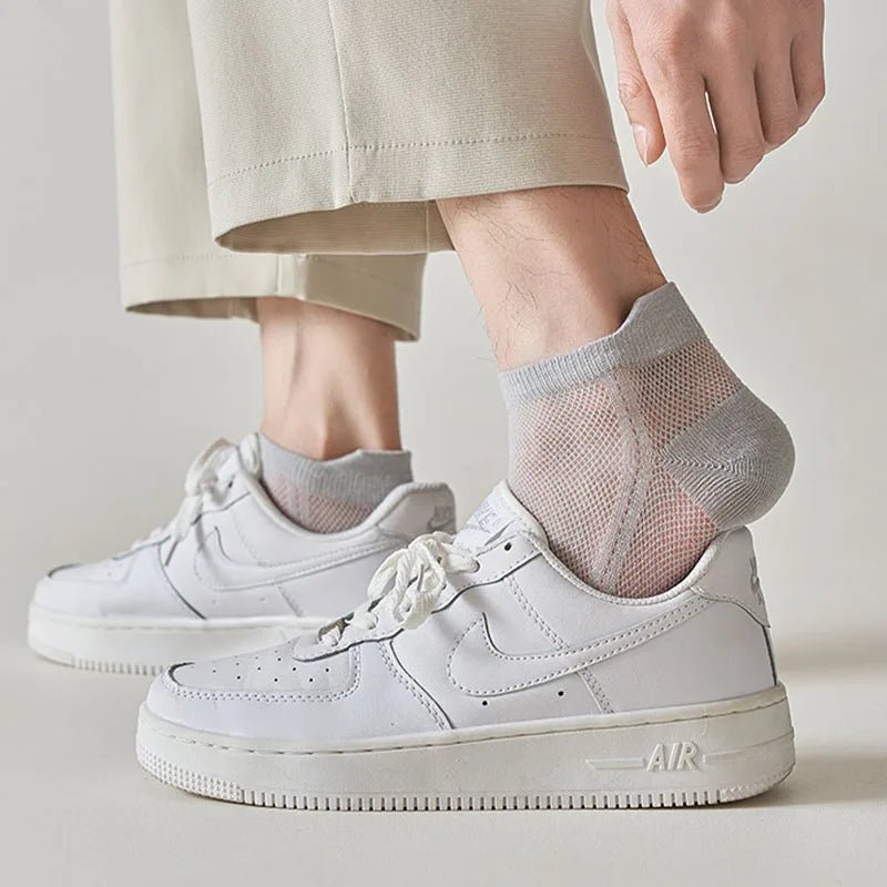 Ankle Breeze Breathable Socks (White ) - | Zavonix