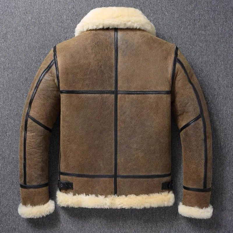 "Antarctica" - Premium Elite Soft Cashmere Genuine Hide Polar Jacket (Brown XS) - Jacket | Zavonix