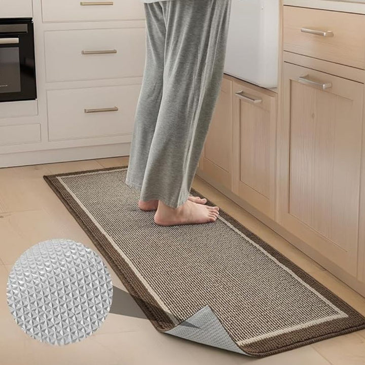 Anti-Fatigue Kitchen Mat with Textured Surface – Cushioned Kitchen Floor Mat for Comfort and Style 1