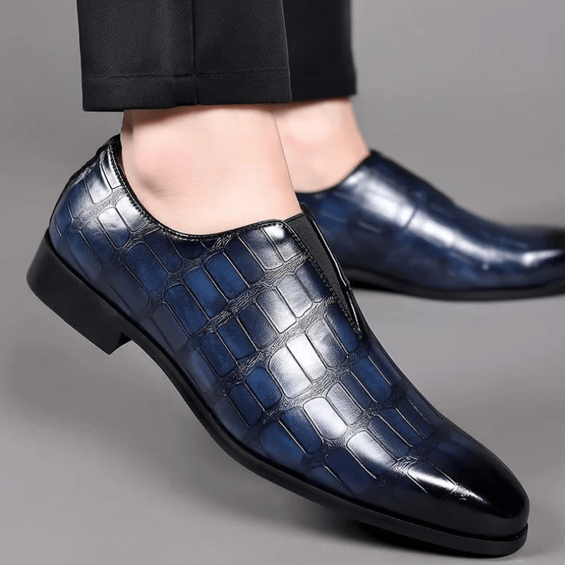 "Antonio" Deluxe Leather Oxford Shoes (Black 39) - | Zavonix