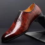 "Antonio" Deluxe Leather Oxford Shoes (Black 39) - | Zavonix