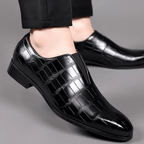 "Antonio" Deluxe Leather Oxford Shoes (Black 39) - | Zavonix