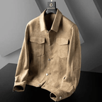 Antonio Suede Coat (Grey S) - | Zavonix