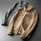 Antonio Suede Coat (Grey S) - | Zavonix
