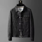 Antonio Suede Coat (Grey S) - | Zavonix