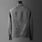 Antonio Suede Coat (Grey S) - | Zavonix