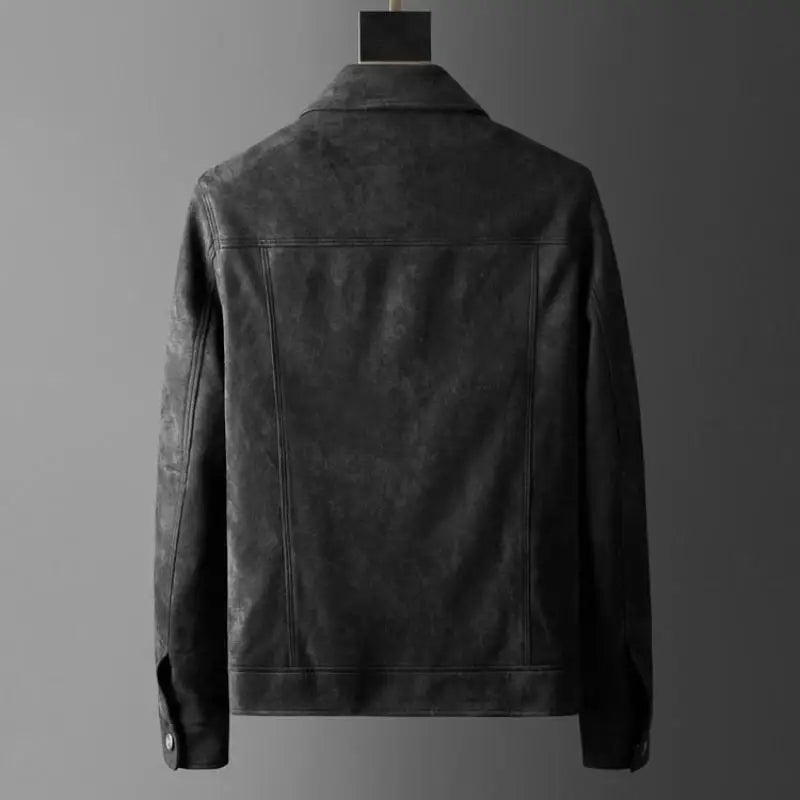 Antonio Suede Coat (Grey S) - | Zavonix