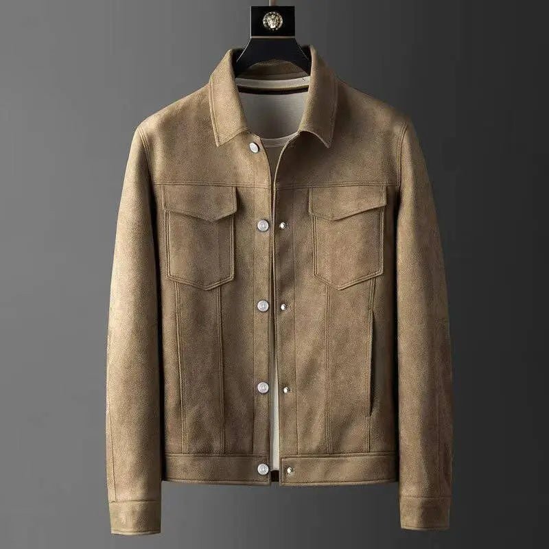 Antonio Suede Coat (Grey S) - | Zavonix