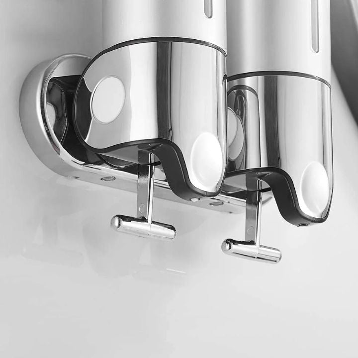 Aqualuxe Soap Dispenser | Wall-Mounted, Stainless Steel, Smooth Pump