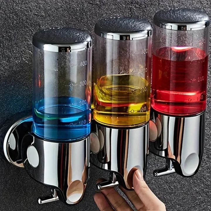 Aqualuxe Soap Dispenser | Wall-Mounted, Stainless Steel, Smooth Pump