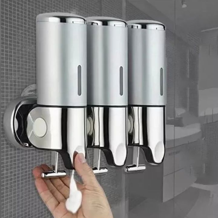 Aqualuxe Soap Dispenser | Wall-Mounted, Stainless Steel, Smooth Pump