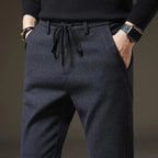 Arden SlimFit Pants — Comfortable Cotton Blend with Adjustable Waist (Dark blue XS (28 - 29)) - | Zavonix