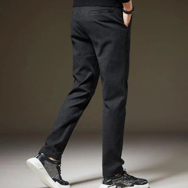 Arden SlimFit Pants — Comfortable Cotton Blend with Adjustable Waist (Black M (32 - 33)) - | Zavonix