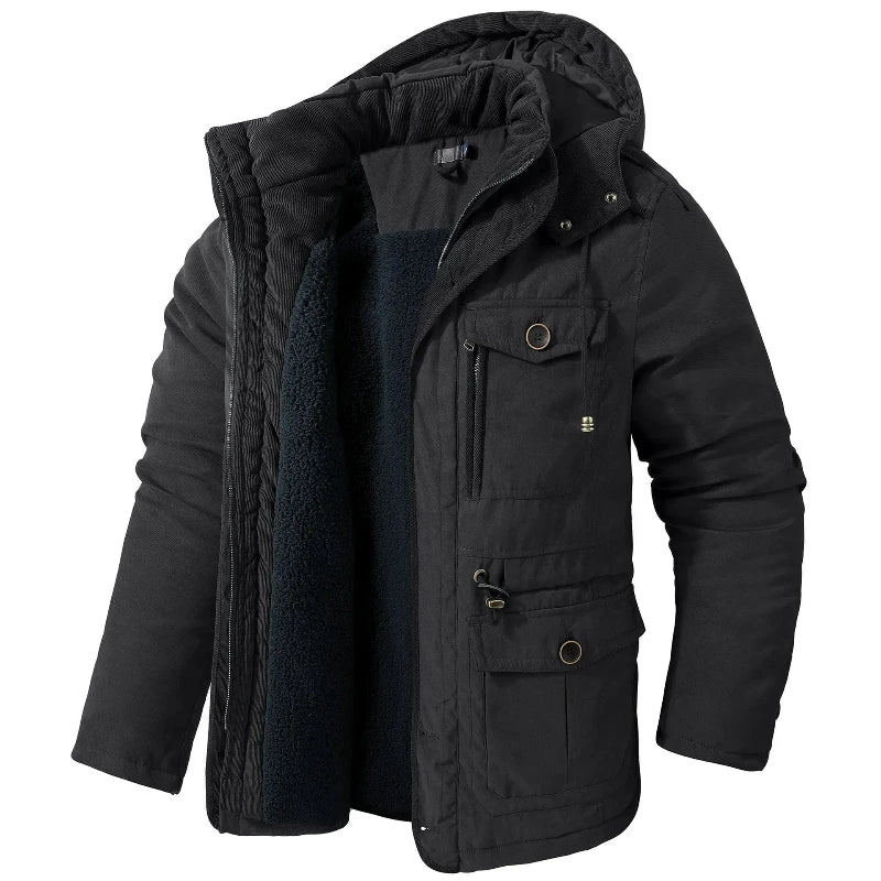 Ardena Jacket — Waterproof Thermal Winter Coat with Fleece Lining (Black XS) - | Zavonix